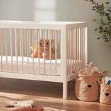 Troll nursery® zaščitna ograjica za otroško posteljico lukas™ junior white/wax | shoptok.hr