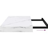  Polica na zidu Bijeli mramor 50 x 23 x 4 cm Konstruirano drvo | shoptok.hr