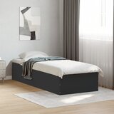  Okvir za krevet crni 75 x 190 cm od konstruiranog drva | Eponuda.com