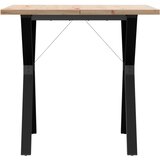  Blagovaonski stol Y-oblika 80x80x75,5 cm od borovine i čelik | shoptok.hr