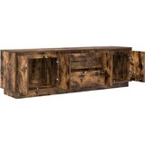 TV ormarić s LED svjetlima boja dimljenog hrasta 160,5x41x50 cm | shoptok.hr