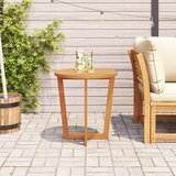  Okrugli vrtni bočni stolić Ø70x75 cm Masivno drvo akacije | shoptok.hr