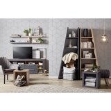 XORA nizka omarica barve hrasta, siva | Shoptok.si