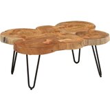 The Living Store Klubska mizica 36 cm 6 debel trden akacijev les - Klubska Mizica, (21574233) | Shoptok.si
