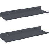  Lebdeća polica Zidne 2 pcs Antracit 30 x 9 x 2,5 cm Čelik | shoptok.hr