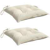  Jastuci za stolice 2 kom krem bijeli 50x50x7 cm tkanina Oxford | shoptok.hr