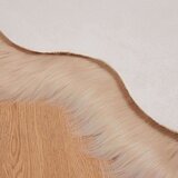  Lažni Ovčji Tepih Bež 60 x 90 cm Poliester | shoptok.hr