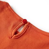  Dječja majica s dugim rukavima tamnonarančasta 128 | shoptok.hr