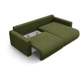 Cosmopolitan Design Zelena baršunasti sklopiva/s prostorom za odlaganje kutna garnitura Belfast – | shoptok.hr