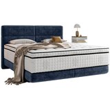 Esposa postelja boxspring 140 cm x 200 cm , tekstil modra Cene