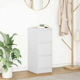 vidaXL Komoda bela 29,5x34x76 cm inženirski les | Shoptok.si