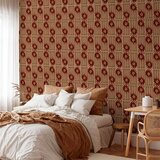  Tapeta - Red claws – irregular shapes on a paper background 50x1000 Standard | shoptok.hr