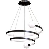 Toolight Viseća lampa spiralnog oblika LHJ029-CP BLACK | shoptok.hr