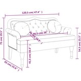  Klupa s jastucima Tamnozelena 120 5 x 65 x 75 cm baršunasta | shoptok.hr