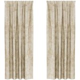  Baršunaste zavjese sa zavjesama 2 pcs Krema 225 x 140 cm Baršun | shoptok.hr