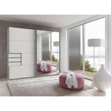 MID.YOU OMARA Z DRSNIMI VRATI, prozorno, bela, barve aluminija | Shoptok.si