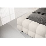 ELTAP Bela oblazinjena zakonska postelja s prostorom za shranjevanje z letvenim dnom 160x200 cm Dizzle – | Shoptok.si