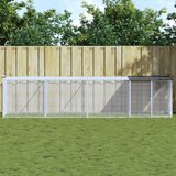 vidaXL Kokošnjak s streho antracitna 403x98x90 cm pocinkano jeklo Cene