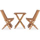 vidaXL 5-dijelni sklopivi vrtni blagovaonski set od masivne tikovine | shoptok.hr
