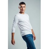 Trendyol Muška majica Tmnaw21Ts0208, Bela Cene