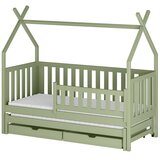  Drveni dječji krevet Tytus s dodatnim krevetom i ladicom - olive - 180x80 cm - Bez madraca | shoptok.hr