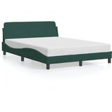 Furnova Posteljni okvir brez vzmetnice temno zelen 140x190 cm žamet, (21935964) | Shoptok.si
