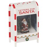 Molarem Home Božićna dekoracija s glazbom i svjetlom - Poštanski sandučić za pisma Djedu Božićnjaku – 25 x 15 x 40 cm | shoptok.hr