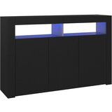 Maison Chic Komoda - Predalnik z LED lučkami črna 115,5x30x75 cm, (21717186) Cene