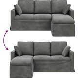 SOFA Tamno siva 178 x 134 x 80 cm Baršun | Eponuda.com