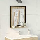  Zrcalo za kupaonicu s policom Zidne Crna 50 x 12 x 60 cm | shoptok.hr