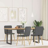 vidaXL Blagovaonske stolice od tkanine 4 kom tamnosive | shoptok.hr