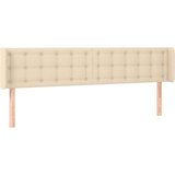  LED posteljno vzglavje krem 203x16x78/88 cm blago, (20933167) | Shoptok.si