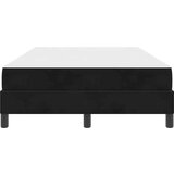 vidaXL Boxspring krevet s madracem Crna 120 x 190 cm Baršun | shoptok.hr