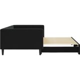  Dnevni krevet na razvlačenje crni 100 x 200 cm baršunasti | Eponuda.com