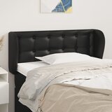  Uzglavlje s ušima crno 103x23x78/88 cm od umjetne kože | Eponuda.ba