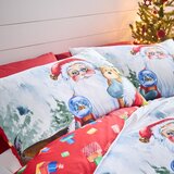 Catherine Lansfield Enojna posteljnina 135x200 cm Retro Santa – | Shoptok.si