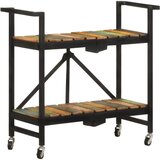 vidaXL Kuhinjska kolica 87x 36 x 81 cm od masivnog obnovljenog drva Cijene