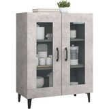  Komoda siva boja betona 69 5x34x90 cm od konstruiranog drva | shoptok.hr
