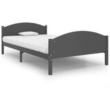 The Living Store Posteljni okvir temno siv iz trdne borovine 120x200 cm - Posteljni Okvir, (21527112) | Shoptok.si