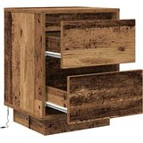  Noćni ormarići s LED svjetlima 2 kom boja drva 38x34x50 cm | shoptok.hr