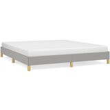 The Living Store Posteljni okvir brez vzmetnice svetlo siv 180x200 cm tkanina - Posteljni Okvir, (21530624) | Shoptok.si