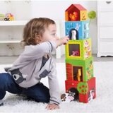 Tooky Toy Kocke za zlaganje s kmetijsko tematiko in lesene živali | Shoptok.si