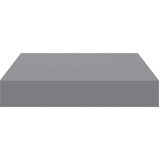  Plutajuće zidne police 4 kom sive 23 x 23,5 x 3,8 cm MDF | shoptok.hr