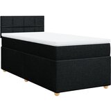 Maison Chic Box spring postelja - Vzmetna postelja z vzmetnico črna 90x200 cm blago SL18316, (21885128) Cene