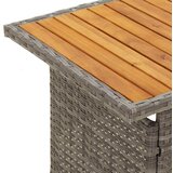  Vrtni stol sivi 100x50x43/63 cm od drva bagrema i poliratana | shoptok.hr