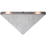 Globo Zidna LED svjetiljka (3 W, Četkani aluminij, Prozirno, Topla bijela) | shoptok.hr