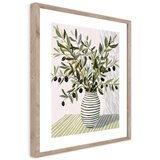 Styler Tiskana slika z okvirjem 40x50 cm Olive Bunch II – | Shoptok.si