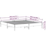  Okvir kreveta voštano smeđi 180 x 200 cm od masivne borovine | shoptok.hr