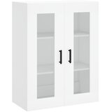  Visoka komoda bijela 69,5x34x180 cm konstruirano drvo Slike