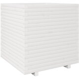 Maison Chic Vrtno cvetlično korito - Cvetlični Lonec belo 70x70x72,5 cm trdna borovina, (21789304) Cene